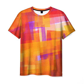 Мужская футболка 3D с принтом Абстракция в Тюмени, 100% полиэфир | прямой крой, круглый вырез горловины, длина до линии бедер | bright | color | аbstraction | абстракция | цвета | яркие
