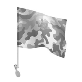 Флаг для автомобиля с принтом Black Milk Серый Камуфляж в Тюмени, 100% полиэстер | Размер: 30*21 см | black milk | camo | camouflage | gray | pattern | камо | кмуфляж | серый | узор | черное молоко
