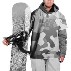 Накидка на куртку 3D с принтом Black Milk Серый Камуфляж в Тюмени, 100% полиэстер |  | black milk | camo | camouflage | gray | pattern | камо | кмуфляж | серый | узор | черное молоко