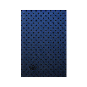 Обложка для паспорта матовая кожа с принтом Black Milk Blue Stars в Тюмени, натуральная матовая кожа | размер 19,3 х 13,7 см; прозрачные пластиковые крепления | Тематика изображения на принте: blue | star | stars | звёздная | звезды | синие звезды