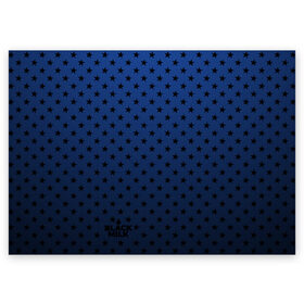 Поздравительная открытка с принтом Black Milk Blue Stars в Тюмени, 100% бумага | плотность бумаги 280 г/м2, матовая, на обратной стороне линовка и место для марки
 | Тематика изображения на принте: blue | star | stars | звёздная | звезды | синие звезды