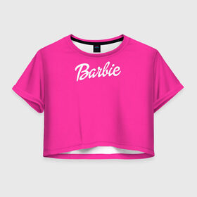 Женская футболка 3D укороченная с принтом Барби в Тюмени, 100% полиэстер | круглая горловина, длина футболки до линии талии, рукава с отворотами | Тематика изображения на принте: badgirl | barbie | beach party | beaches | bride | crew | girl | girlfriends | henparty | pink | power | princess | real girls | superbride | team | девичник | для влюбленных | для подруг | замуж | море | невеста | отдых | пляж | пляжная вечеринка | подру