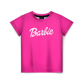 Детская футболка 3D с принтом Барби в Тюмени, 100% гипоаллергенный полиэфир | прямой крой, круглый вырез горловины, длина до линии бедер, чуть спущенное плечо, ткань немного тянется | Тематика изображения на принте: badgirl | barbie | beach party | beaches | bride | crew | girl | girlfriends | henparty | pink | power | princess | real girls | superbride | team | девичник | для влюбленных | для подруг | замуж | море | невеста | отдых | пляж | пляжная вечеринка | подру