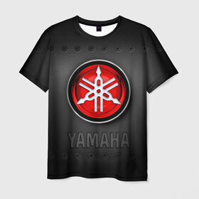 Мужская футболка 3D с принтом Yamaha в Тюмени, 100% полиэфир | прямой крой, круглый вырез горловины, длина до линии бедер | Тематика изображения на принте: beautiful | brand | car | girl | japanese | logo | motorcycle | mountains | nature | sign | sports | white | yamaha | автомобиль | знак | логотип | марка | мотоцикл | ямаха | японская