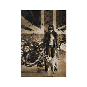 Обложка для паспорта матовая кожа с принтом Bulldog Yamaha в Тюмени, натуральная матовая кожа | размер 19,3 х 13,7 см; прозрачные пластиковые крепления | brand | bulldog yamaha bt1100 bulldog | car | chain | dog | english | flag | girl | japanese | logo | motorcycle | sign | yamaha | автомобиль | английский | девушка | знак | логотип | марка | мотоцикл | собака | флаг | цепи | ямаха | японская