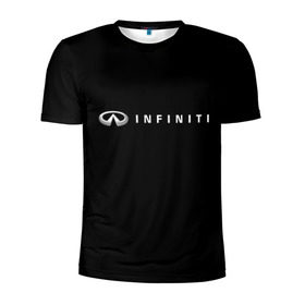 Мужская футболка 3D спортивная с принтом Infiniti в Тюмени, 100% полиэстер с улучшенными характеристиками | приталенный силуэт, круглая горловина, широкие плечи, сужается к линии бедра | авто | инфинити | марка | машина