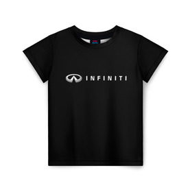 Детская футболка 3D с принтом Infiniti в Тюмени, 100% гипоаллергенный полиэфир | прямой крой, круглый вырез горловины, длина до линии бедер, чуть спущенное плечо, ткань немного тянется | авто | инфинити | марка | машина