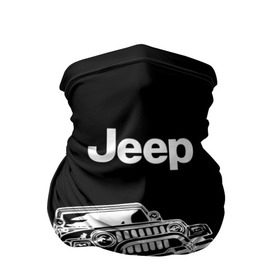 Бандана-труба 3D с принтом Jeep в Тюмени, 100% полиэстер, ткань с особыми свойствами — Activecool | плотность 150‒180 г/м2; хорошо тянется, но сохраняет форму | автомобиль | джип | марка | машина