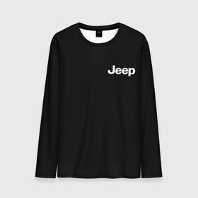 Мужской лонгслив 3D с принтом Jeep в Тюмени, 100% полиэстер | длинные рукава, круглый вырез горловины, полуприлегающий силуэт | автомобиль | джип | марка | машина
