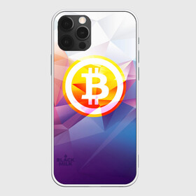 Чехол для iPhone 12 Pro с принтом Биткоин - Bitcoin Geometria в Тюмени, силикон | область печати: задняя сторона чехла, без боковых панелей | bitcoin | coin | crypto | geometria | polygon | биткоин | геометрия | коин | криптовалюта | полигон