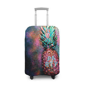 Чехол для чемодана 3D с принтом Fashion Party в Тюмени, 86% полиэфир, 14% спандекс | двустороннее нанесение принта, прорези для ручек и колес | aloha | beaches | bride | ананас | девичник | невеста | пляж | пляжная вечеринка | тропики | фрукты