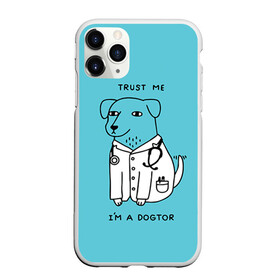 Чехол для iPhone 11 Pro матовый с принтом Trust me в Тюмени, Силикон |  | doctor | dogtor | trust me | верь мне | врач | доктор | медик | медицина | собака