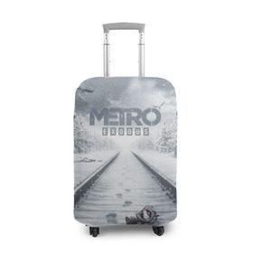Чехол для чемодана 3D с принтом METRO: Exodus в Тюмени, 86% полиэфир, 14% спандекс | двустороннее нанесение принта, прорези для ручек и колес | horror | metro | metro 2033 | redux | игра | метро | хоррор