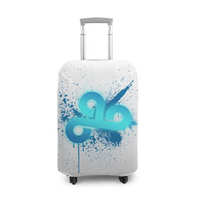 Чехол для чемодана 3D с принтом cs:go - Cloud9 (White collection) в Тюмени, 86% полиэфир, 14% спандекс | двустороннее нанесение принта, прорези для ручек и колес | 0x000000123 | cloud9 | cs go | white | кс го