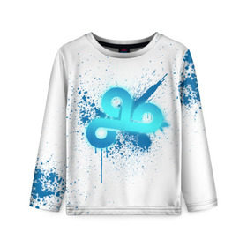Детский лонгслив 3D с принтом cs:go - Cloud9 (White collection) в Тюмени, 100% полиэстер | длинные рукава, круглый вырез горловины, полуприлегающий силуэт
 | 0x000000123 | cloud9 | cs go | white | кс го