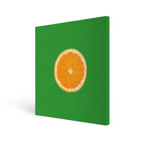 Холст квадратный с принтом Низкополигональный апельсин в Тюмени, 100% ПВХ |  | lowpoly | polygonal | апельсин | зеленый | оранджевый | полигон | полигональный | полигоны | яркий
