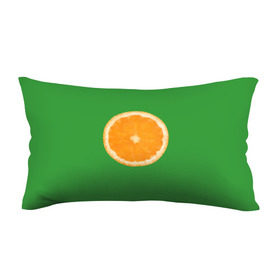 Подушка 3D антистресс с принтом Низкополигональный апельсин в Тюмени, наволочка — 100% полиэстер, наполнитель — вспененный полистирол | состоит из подушки и наволочки на молнии | lowpoly | polygonal | апельсин | зеленый | оранджевый | полигон | полигональный | полигоны | яркий