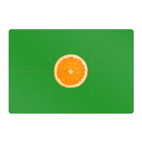 Магнитный плакат 3Х2 с принтом Низкополигональный апельсин в Тюмени, Полимерный материал с магнитным слоем | 6 деталей размером 9*9 см | Тематика изображения на принте: lowpoly | polygonal | апельсин | зеленый | оранджевый | полигон | полигональный | полигоны | яркий