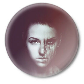 Значок с принтом Chelsea Grin 1 в Тюмени,  металл | круглая форма, металлическая застежка в виде булавки | Тематика изображения на принте: chelsea grin