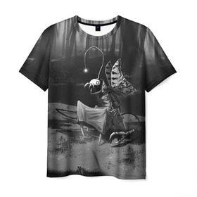 Мужская футболка 3D с принтом Курьер 1 в Тюмени, 100% полиэфир | прямой крой, круглый вырез горловины, длина до линии бедер | reminor | курьер | мультфильм