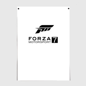 Постер с принтом FORZA 7 в Тюмени, 100% бумага
 | бумага, плотность 150 мг. Матовая, но за счет высокого коэффициента гладкости имеет небольшой блеск и дает на свету блики, но в отличии от глянцевой бумаги не покрыта лаком | car | crew | dirt | flatout | grid | need | nfs | race | speed | гонки | машина | скорость