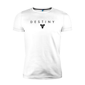 Мужская футболка премиум с принтом Destiny в Тюмени, 92% хлопок, 8% лайкра | приталенный силуэт, круглый вырез ворота, длина до линии бедра, короткий рукав | destiny | destiny 2 | дестени | космос
