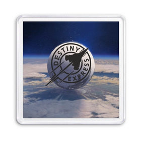 Магнит 55*55 с принтом Destiny Express в Тюмени, Пластик | Размер: 65*65 мм; Размер печати: 55*55 мм | Тематика изображения на принте: 