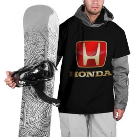 Накидка на куртку 3D с принтом Honda в Тюмени, 100% полиэстер |  | Тематика изображения на принте: авот | марка | машина | хонда