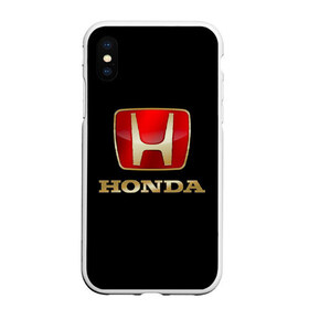 Чехол для iPhone XS Max матовый с принтом Honda в Тюмени, Силикон | Область печати: задняя сторона чехла, без боковых панелей | авот | марка | машина | хонда