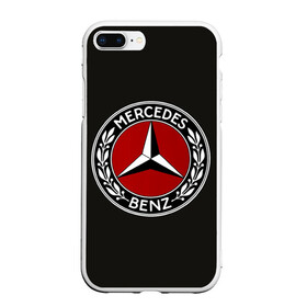 Чехол для iPhone 7Plus/8 Plus матовый с принтом Mercedes-Benz в Тюмени, Силикон | Область печати: задняя сторона чехла, без боковых панелей | car | germany | logo | make | mercedes benz | автомобиль | германия | логотип | марка | мерседес бенц