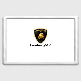 Магнит 45*70 с принтом Lamborghini в Тюмени, Пластик | Размер: 78*52 мм; Размер печати: 70*45 | Тематика изображения на принте: авто | ламборджини | марка | машина