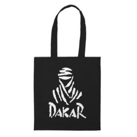 Сумка 3D повседневная с принтом Dakar в Тюмени, 100% полиэстер | Плотность: 200 г/м2; Размер: 34×35 см; Высота лямок: 30 см | dakar | desert | logo | race | rally | sign | гонки | дакар | знак | логотип | пустыня | ралли