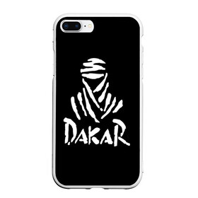 Чехол для iPhone 7Plus/8 Plus матовый с принтом Dakar в Тюмени, Силикон | Область печати: задняя сторона чехла, без боковых панелей | Тематика изображения на принте: dakar | desert | logo | race | rally | sign | гонки | дакар | знак | логотип | пустыня | ралли