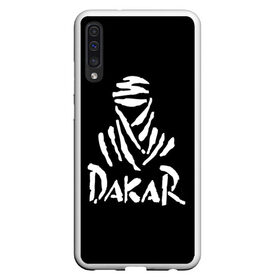 Чехол для Samsung A50 с принтом Dakar в Тюмени, Силикон | Область печати: задняя сторона чехла, без боковых панелей | dakar | desert | logo | race | rally | sign | гонки | дакар | знак | логотип | пустыня | ралли