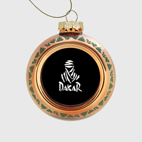 Стеклянный ёлочный шар с принтом Dakar в Тюмени, Стекло | Диаметр: 80 мм | dakar | desert | logo | race | rally | sign | гонки | дакар | знак | логотип | пустыня | ралли