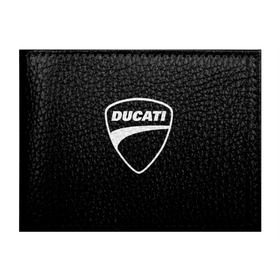 Обложка для студенческого билета с принтом Ducati в Тюмени, натуральная кожа | Размер: 11*8 см; Печать на всей внешней стороне | авто | дукати | марка | машина