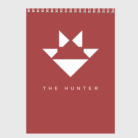 Скетчбук с принтом Hunter в Тюмени, 100% бумага
 | 48 листов, плотность листов — 100 г/м2, плотность картонной обложки — 250 г/м2. Листы скреплены сверху удобной пружинной спиралью | destiny | destiny 2 | дестени | космос