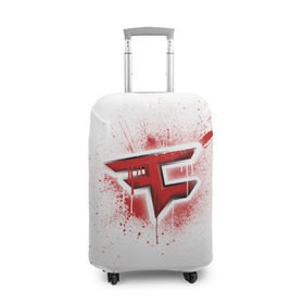 Чехол для чемодана 3D с принтом cs:go - FaZe clan (White collection) в Тюмени, 86% полиэфир, 14% спандекс | двустороннее нанесение принта, прорези для ручек и колес | cs go | faze | white | кс го | фейз