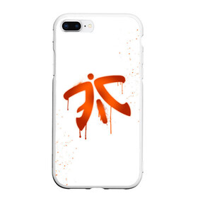 Чехол для iPhone 7Plus/8 Plus матовый с принтом csgo - Fnatic (White collection) в Тюмени, Силикон | Область печати: задняя сторона чехла, без боковых панелей | cs go | fnatic | кс го | фнатик