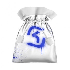 Подарочный 3D мешок с принтом cs:go - SK Gaming (White collection) в Тюмени, 100% полиэстер | Размер: 29*39 см | Тематика изображения на принте: 0x000000123 | cs go | sk | white | кс го