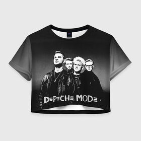 Женская футболка 3D укороченная с принтом Depeche mode в Тюмени, 100% полиэстер | круглая горловина, длина футболки до линии талии, рукава с отворотами | альтернативный рок | вестник моды | винс кларк | депеш мод | депешмод | дэйв гаан | индастриал рок | мартин гор | синти поп | электроник рок | энди флетчер