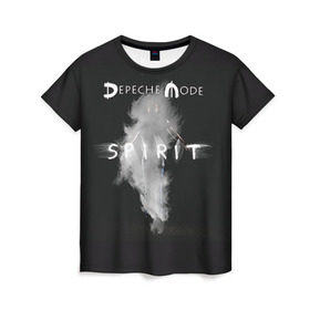 Женская футболка 3D с принтом DM: Spirit в Тюмени, 100% полиэфир ( синтетическое хлопкоподобное полотно) | прямой крой, круглый вырез горловины, длина до линии бедер | depeche mode