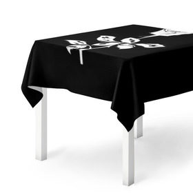 Скатерть 3D с принтом Depeche mode в Тюмени, 100% полиэстер (ткань не мнется и не растягивается) | Размер: 150*150 см | Тематика изображения на принте: 
