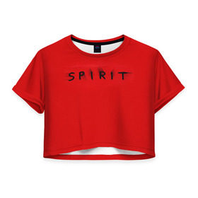 Женская футболка 3D укороченная с принтом DM: Spirit в Тюмени, 100% полиэстер | круглая горловина, длина футболки до линии талии, рукава с отворотами | depeche mode