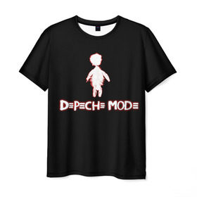 Мужская футболка 3D с принтом DM: Playing the angel в Тюмени, 100% полиэфир | прямой крой, круглый вырез горловины, длина до линии бедер | depeche mode