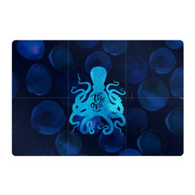 Магнитный плакат 3Х2 с принтом крутой осьминог в Тюмени, Полимерный материал с магнитным слоем | 6 деталей размером 9*9 см | вода | море | океан | осьминог | подводный мир | рыбы