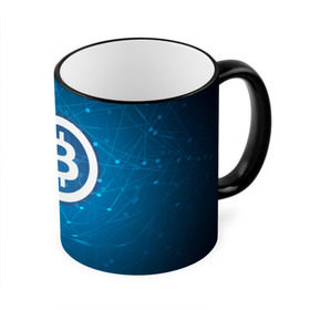 Кружка 3D с принтом Bitcoin Blue - Биткоин в Тюмени, керамика | ёмкость 330 мл | Тематика изображения на принте: bitcoin | ethereum | litecoin | биткоин | интернет | крипта | криптовалюта | лайткоин | майнинг | технологии | эфир