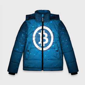 Зимняя куртка для мальчиков 3D с принтом Bitcoin Blue - Биткоин в Тюмени, ткань верха — 100% полиэстер; подклад — 100% полиэстер, утеплитель — 100% полиэстер | длина ниже бедра, удлиненная спинка, воротник стойка и отстегивающийся капюшон. Есть боковые карманы с листочкой на кнопках, утяжки по низу изделия и внутренний карман на молнии. 

Предусмотрены светоотражающий принт на спинке, радужный светоотражающий элемент на пуллере молнии и на резинке для утяжки | Тематика изображения на принте: bitcoin | ethereum | litecoin | биткоин | интернет | крипта | криптовалюта | лайткоин | майнинг | технологии | эфир