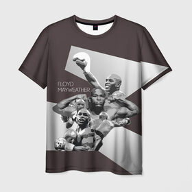 Мужская футболка 3D с принтом Мейвезер Флойд 14 в Тюмени, 100% полиэфир | прямой крой, круглый вырез горловины, длина до линии бедер | floyd mayweather | floyd sinclair | ibf | wba | wbc | wbo | бокс. | мейвезер флойд | флойд синклер