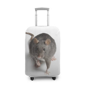 Чехол для чемодана 3D с принтом Крыса в Тюмени, 86% полиэфир, 14% спандекс | двустороннее нанесение принта, прорези для ручек и колес | животные | крыса | мышка | мышь